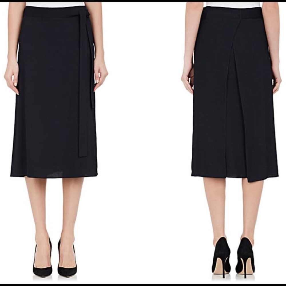 Brand New: Helmut Lang Wrap Skirt, Navy